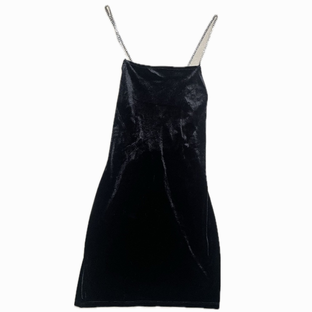 Black Velvet Mini Dress